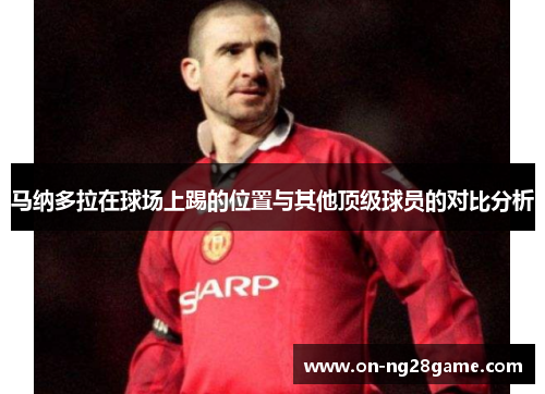 马纳多拉在球场上踢的位置与其他顶级球员的对比分析
